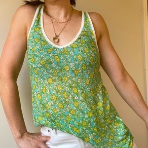Free People Tank Top with Crochet Back